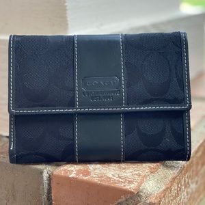 Coach Canvas Trifold wallet